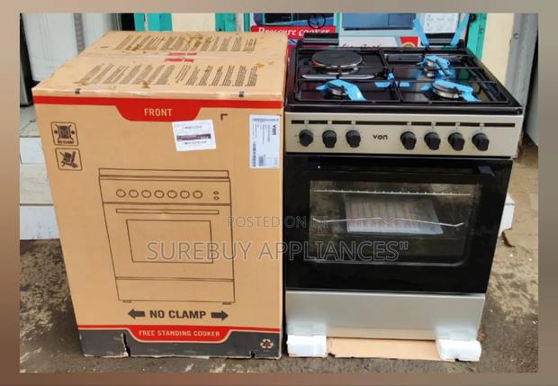 Von Cooker 3 Gas + 1 60cmx55cm Electric - Vcf653131nsy - main view