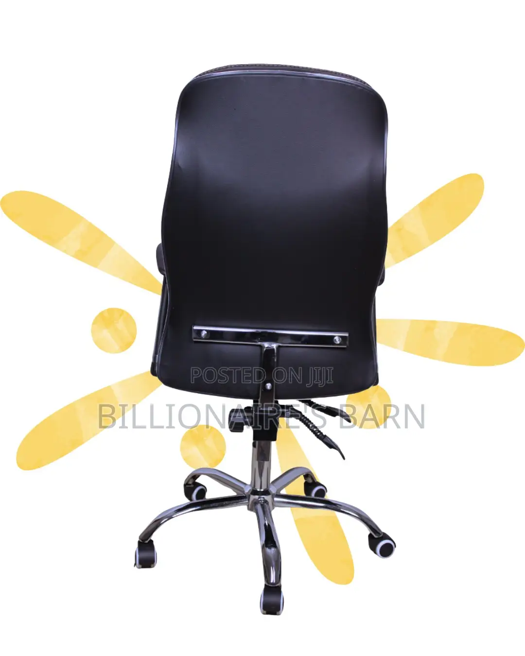 Executive Leather Office Chair | Modern Nylon Castors