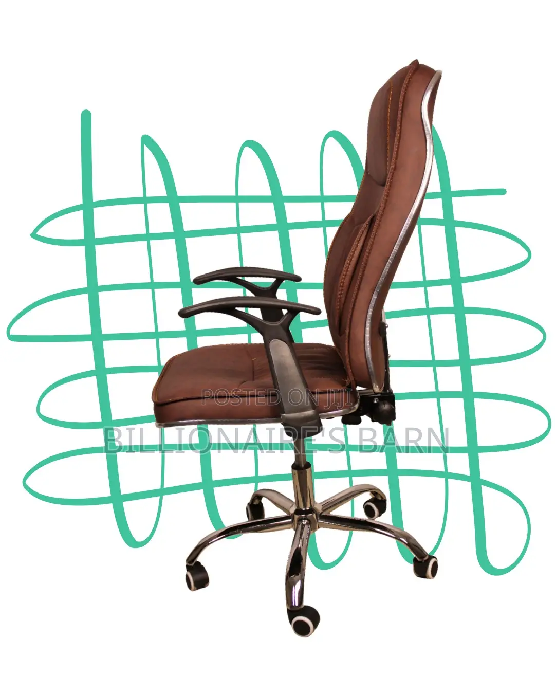 Ergonomic Executive Leather Chair | Orthopedic Tilt Lock Mechanism