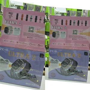 Ultra 2 Smart Watch With *7 Replacement Straps* and *Free Earbuds*