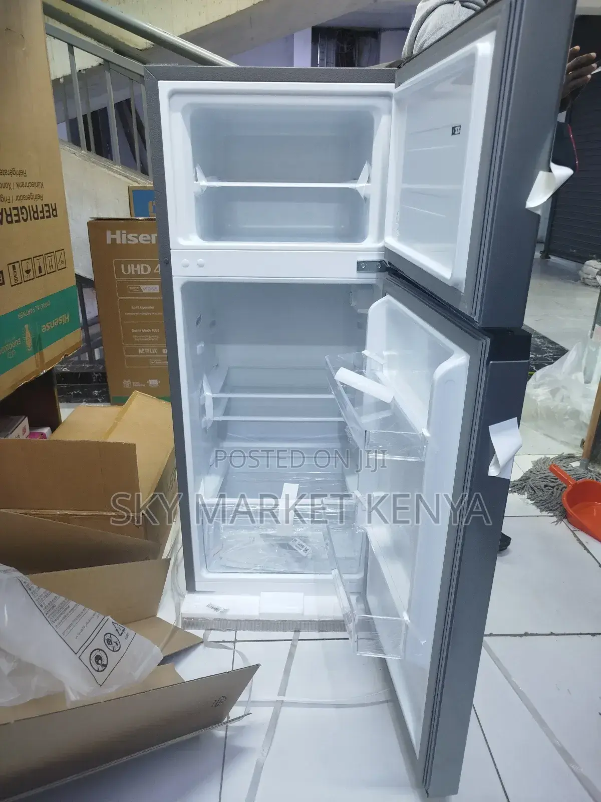 Hisense Rd-17dr4sa Double Door Fridge 120 Litres