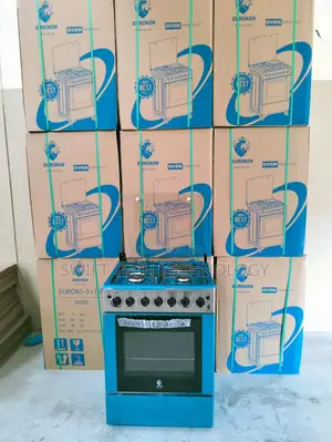 60*65 Euroken 3+1 Standing Cooker With Electric Double Heater Oven