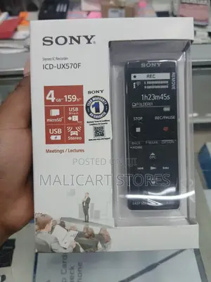 Sony Icd-Ux570 Digital Voice Recorder (Black)