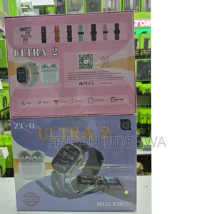 Ultra 2 Smart Watch With *7 Replacement Straps* and *Free Earbuds
