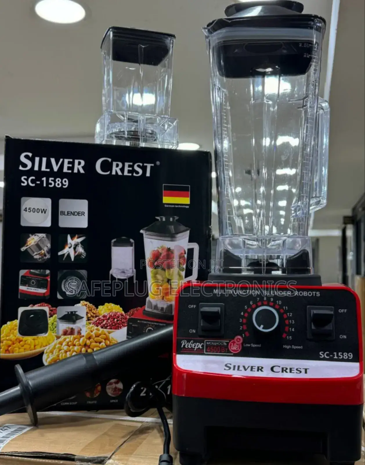 High Power –Silvercrest 4500w - Fast Efficient Blending Grinding
