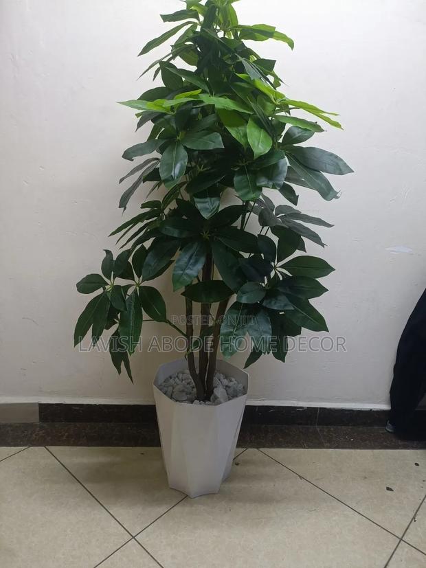 Big Artificial Mango Plant in White Planter - thumbnail 4