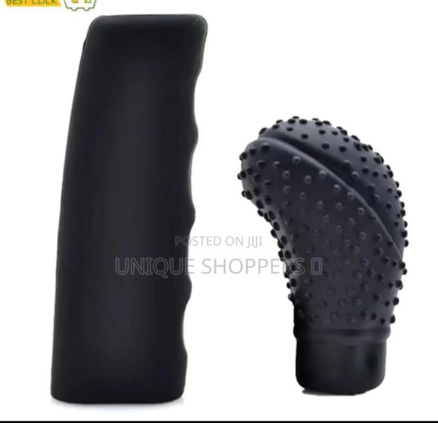 Silicone Gear Knob Cover at Blue/Grey/Black
