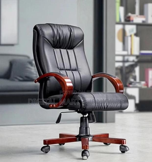 Office Chair: Manager Nice Black Office Chair - thumbnail 4