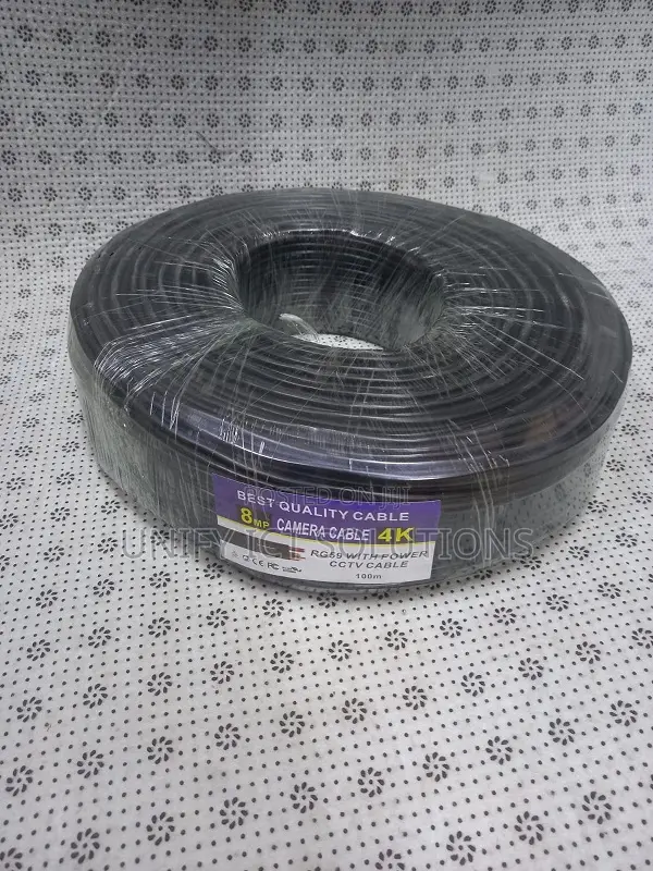 100meter Rg59 Coaxial Cable With Power