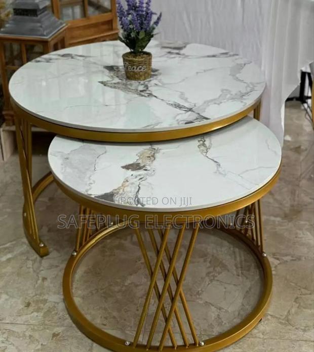 Modern Luxury Marble Nesting 2 In1 Coffee Table