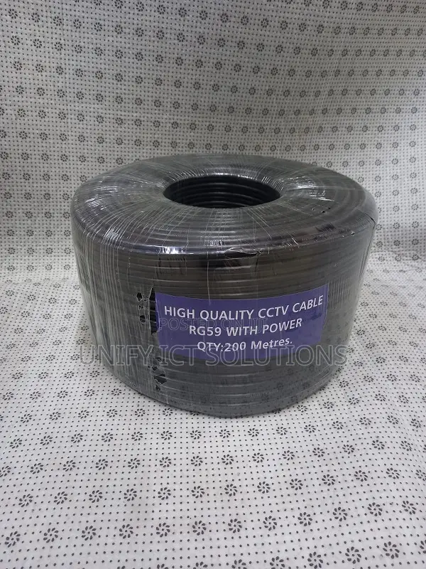Coaxial Rg59 With Power 200m Cable