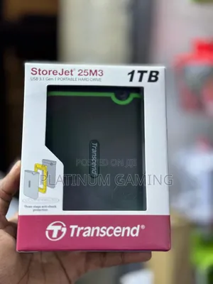 Transcend 1tb Usb 3.1 Storejet 25m3 Portable Hard Drive