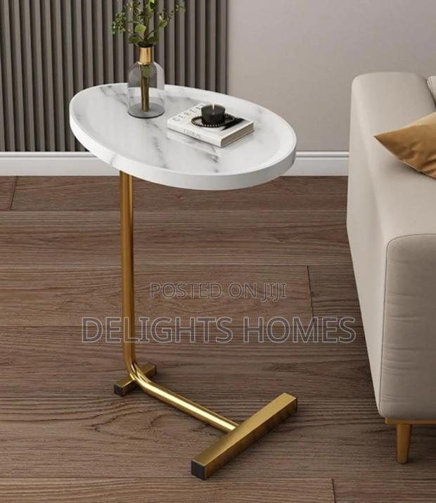 Oval Shaped Side Table-Re - main view