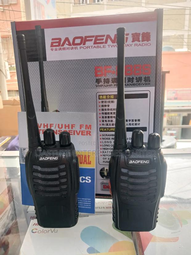 Bf-888s Walkie Talkie Radios – 2 Pieces, 5km Range, 16 Channels