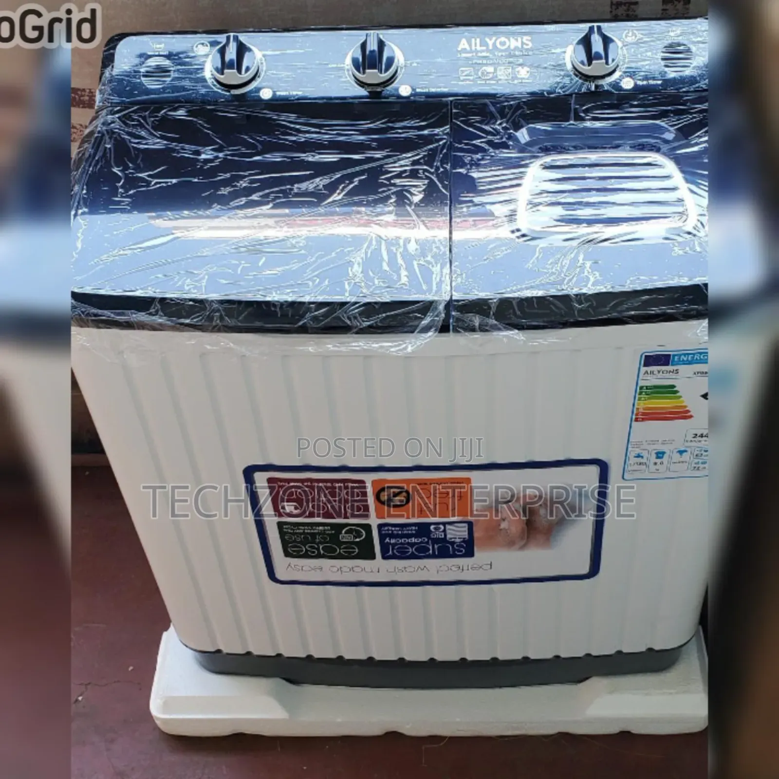 Ailyons 8kg Twin Tub Semi Automatic Washing Machine 