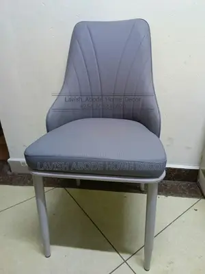 Gray Comfy Leather Dinning Chair