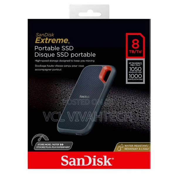 Sandisk 8tb Extreme Portable SSD - Up to 1050mb/S . - main view