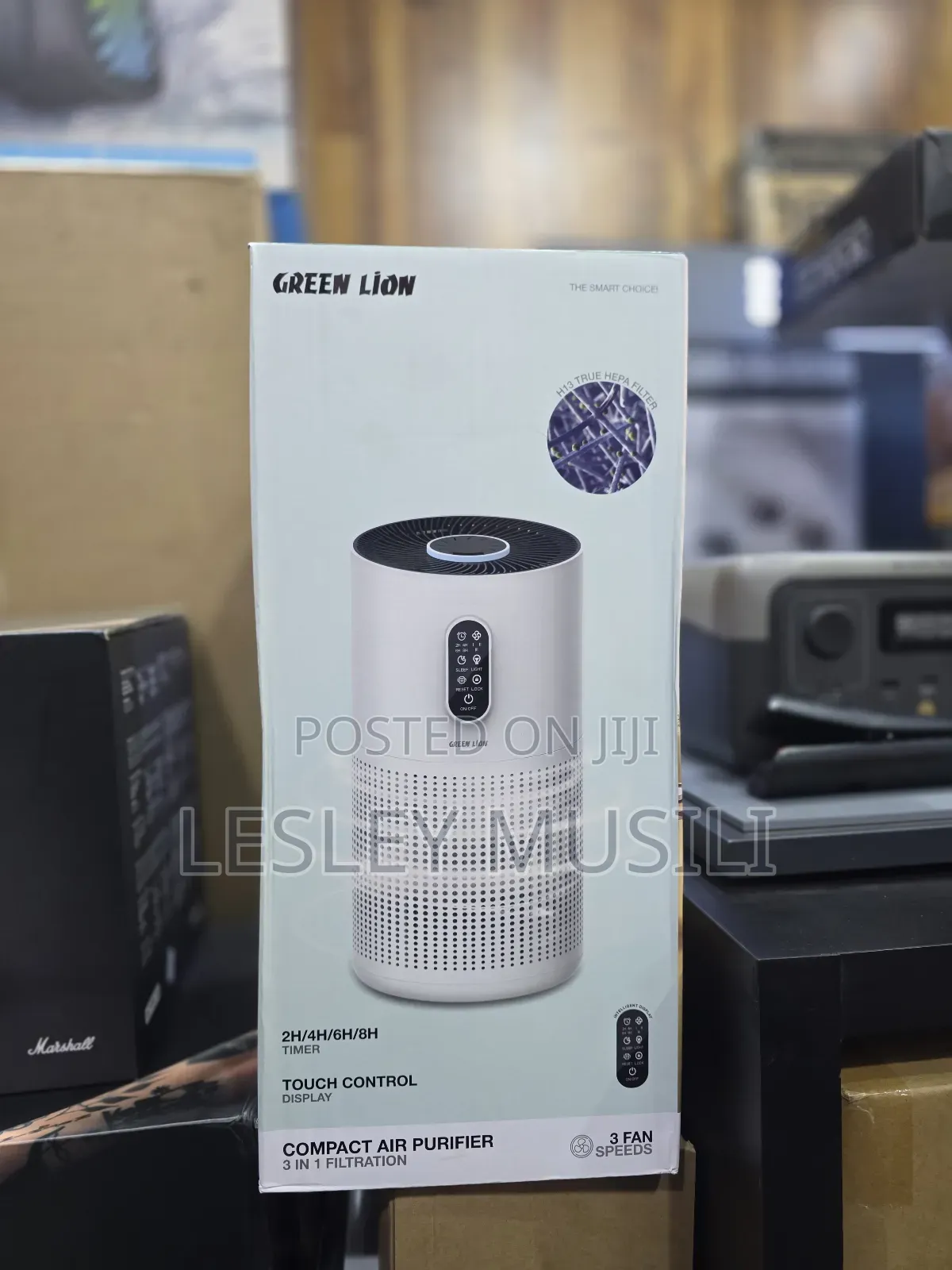 Green Lion Compact Air Purifier Filter - White