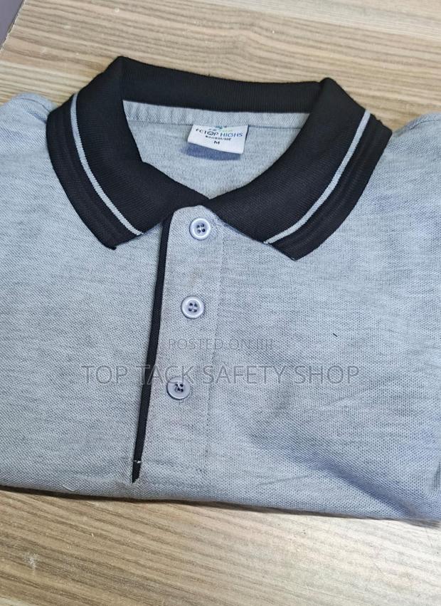 Grey Polo T-Shirt - thumbnail 2