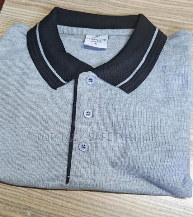Grey Polo T-Shirt - thumbnail 3