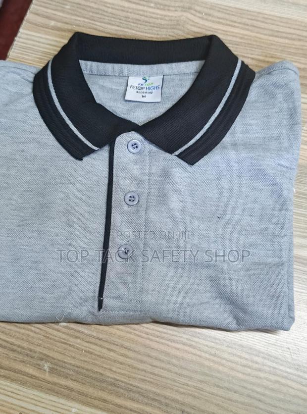 Grey Polo T-Shirt - thumbnail 4