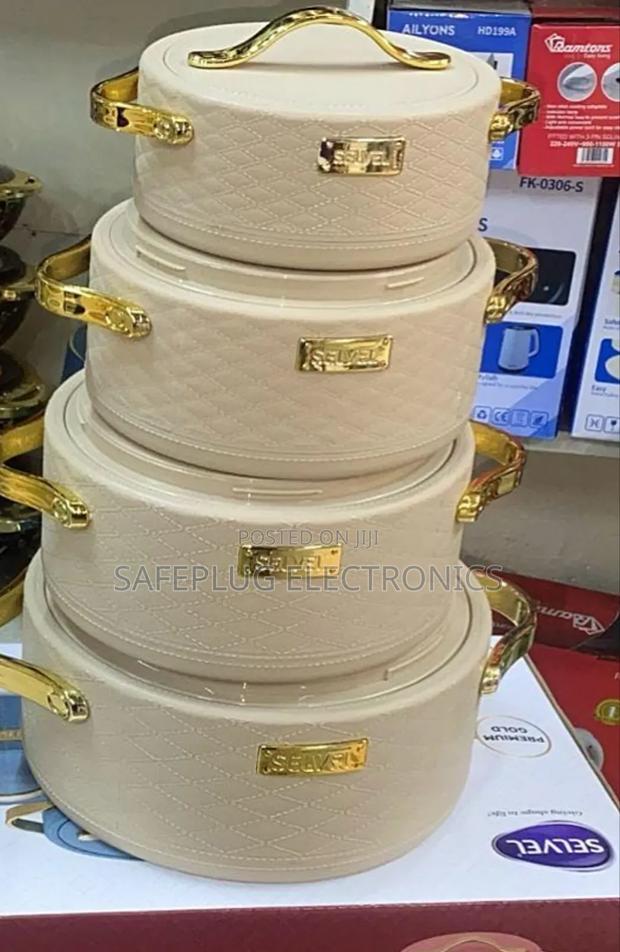 Leatherite 4 PCS Insulated Food Storage Containers - Hotpots