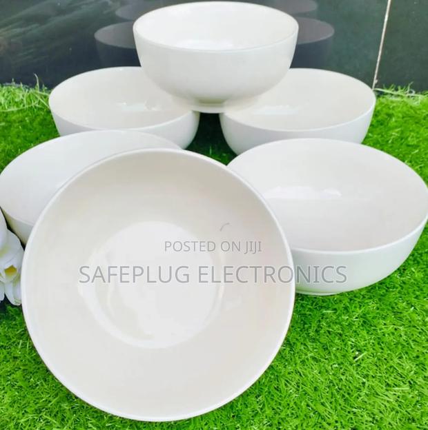 6" White Soup Bowls - Quality Ceramic Sets