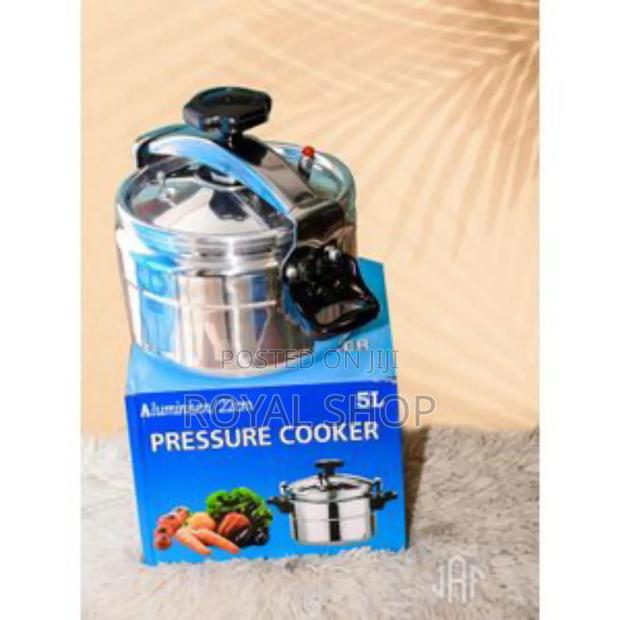 Two Handle Non Explosive Aluminum Pressure Cooker 5 Litres - main view