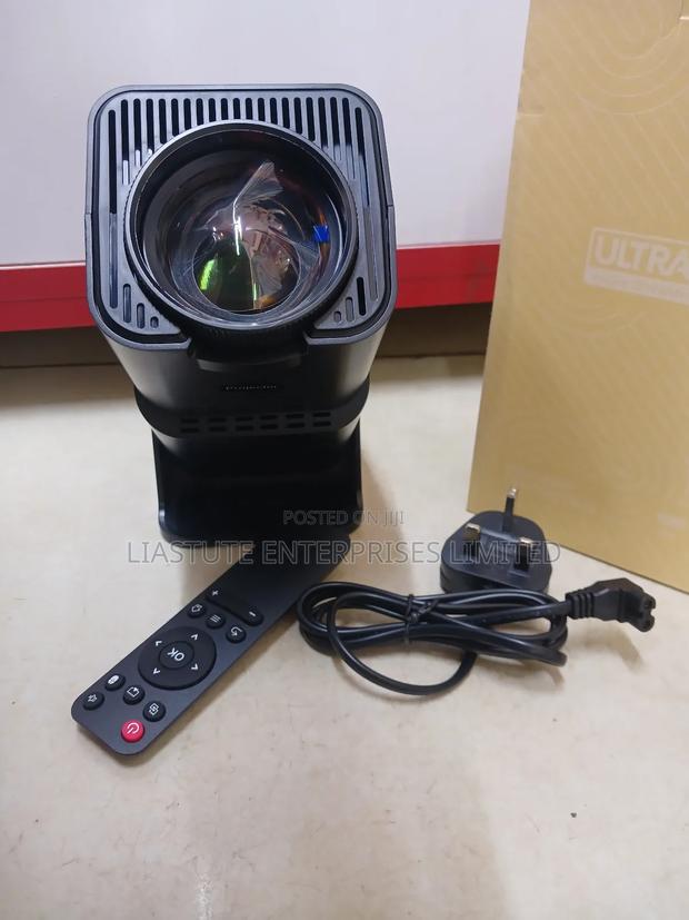Hy320 Mini Projector, With Remote Control and Power Adapter.