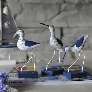 3pcs Wooden Seagulls Birds-Re