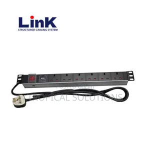 6 Way Pdu Multi Aluminium 1.5u Uk Plug