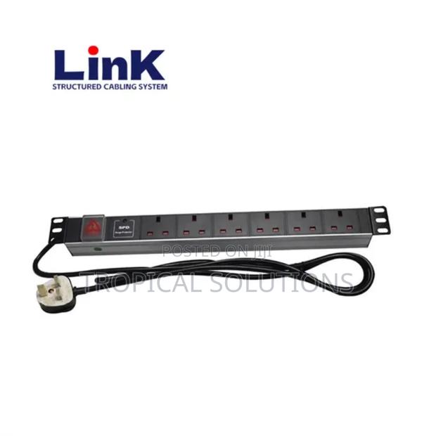 6 Way Pdu Multi Aluminium 1.5u Uk Plug - thumbnail 2