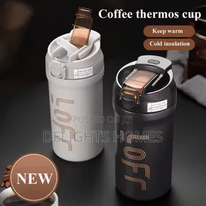 600ml (20 Oz) Loff Thermos Cup With Straw-Re