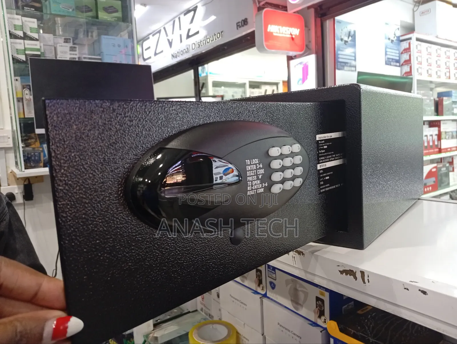 Hotel New Quality Safe Boxes Plus Key And Keypad Safe Box