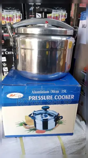Non Explosive Aluminum Pressure Cooker 15 Litres
