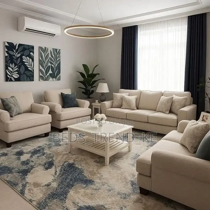 Modern Gloomy 7 Seater Sofa Set 3,2,1,1