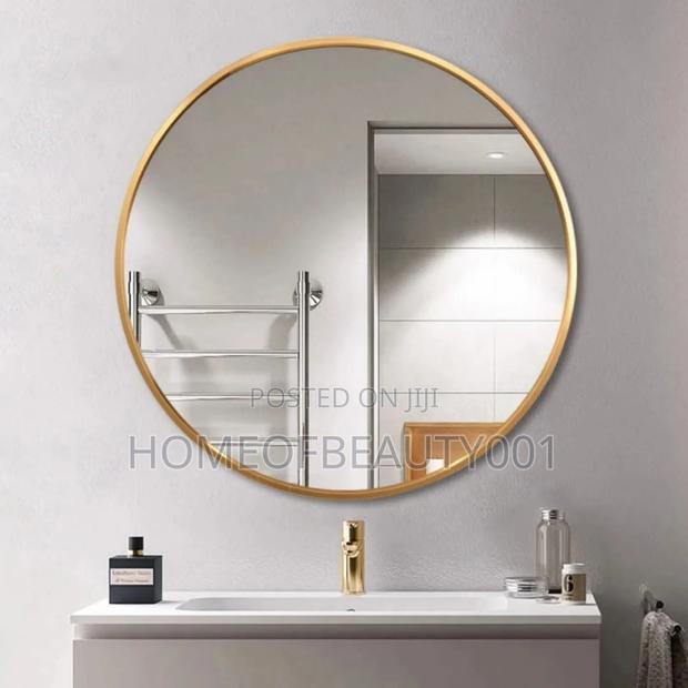 Contemporary Round Mirror Mirror. - thumbnail 4