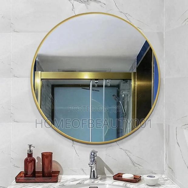 Contemporary Round Mirror Mirror. - thumbnail 5