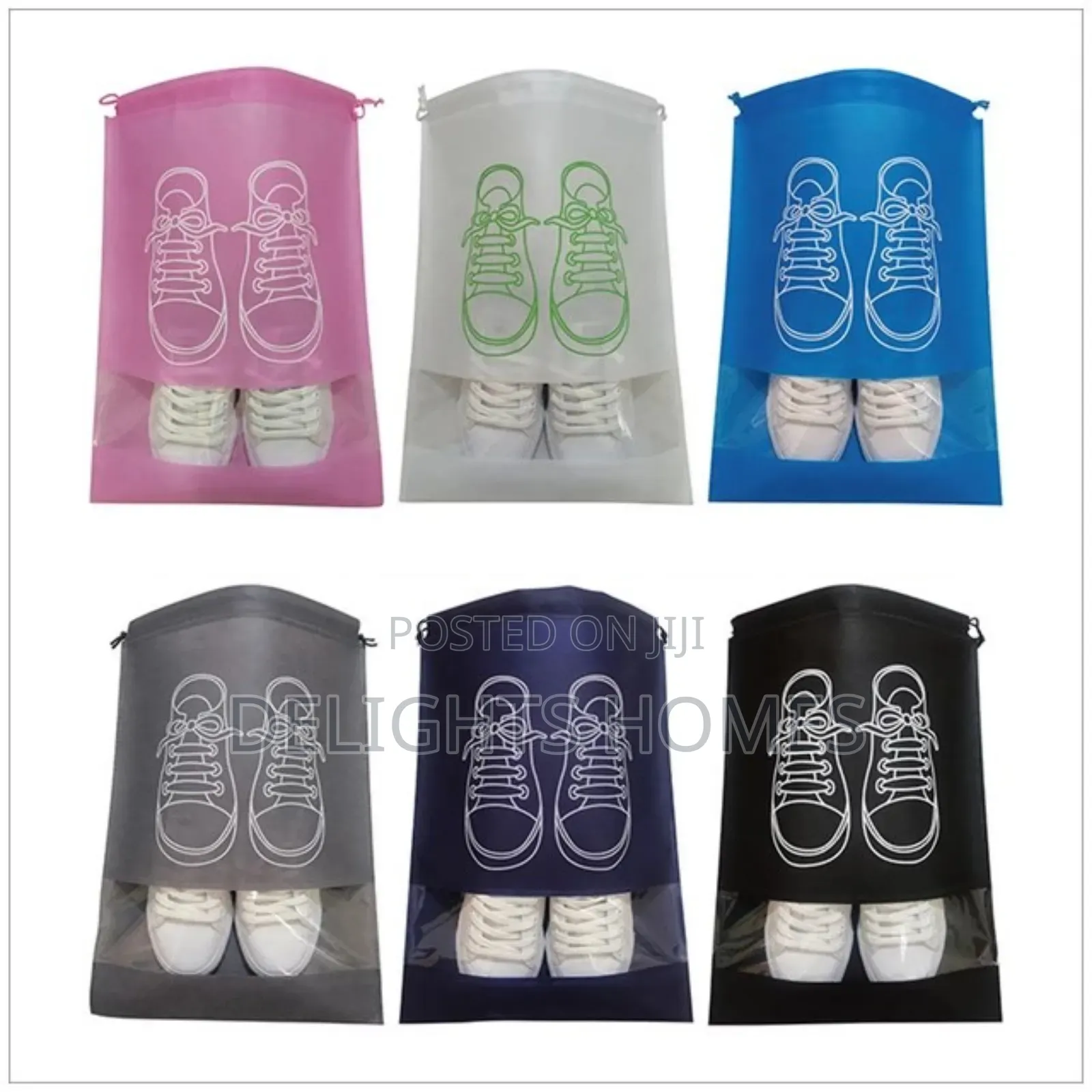 Non Woven Portable Shoe Storage Bag-Re