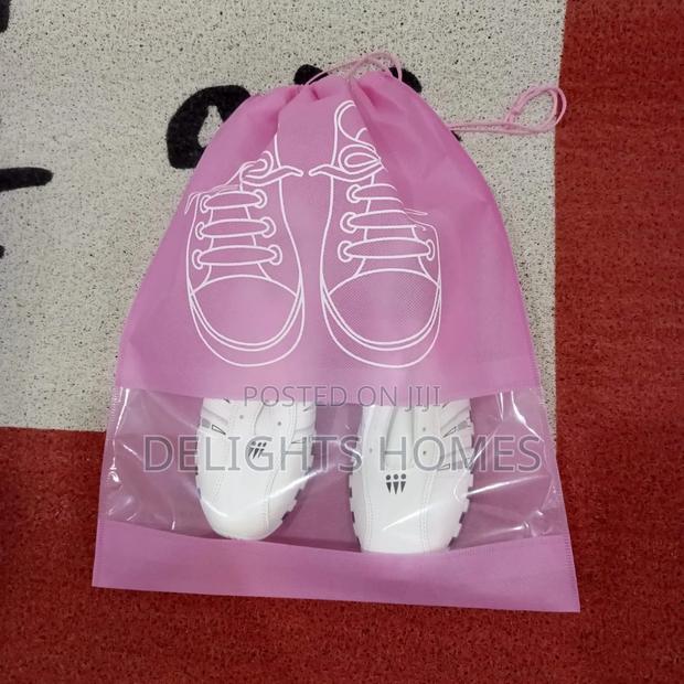 Non Woven Portable Shoe Storage Bag-Re - thumbnail 4