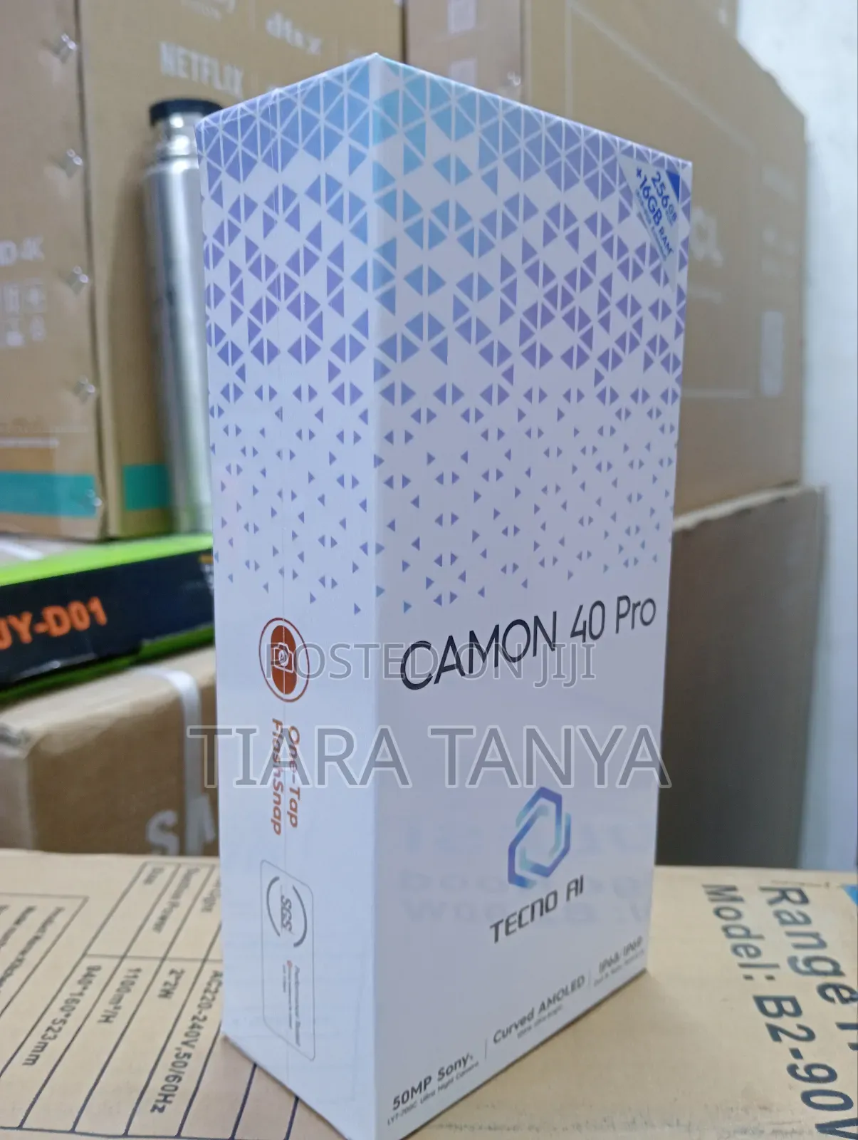New Tecno Camon 40 Pro 256 GB Black