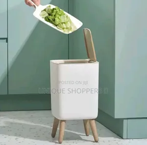 10liters Luxurious Kitchen Trash Bin, Bin With Push Button, Garbage B