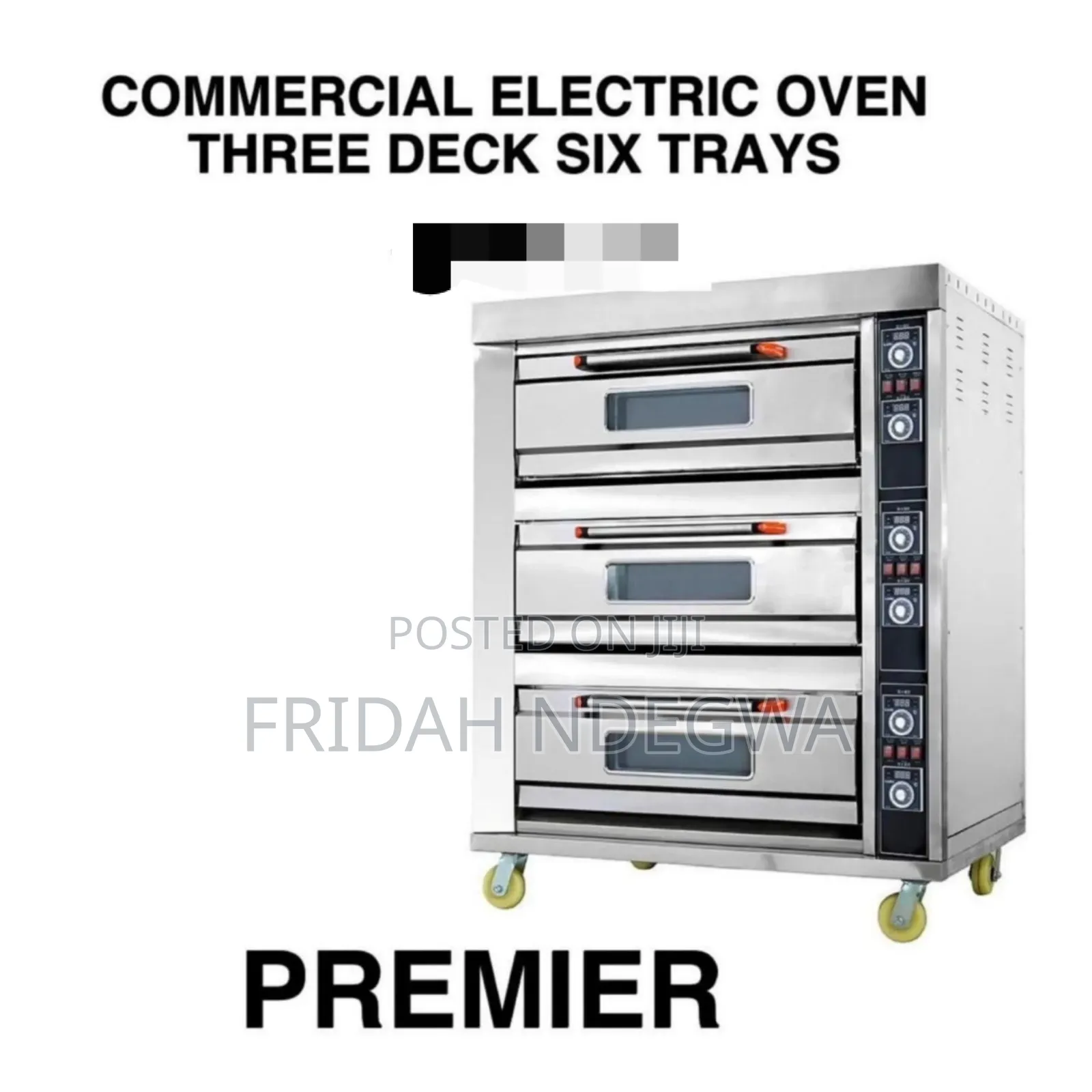 Commercial Electric Oven Three Deck Six Tray