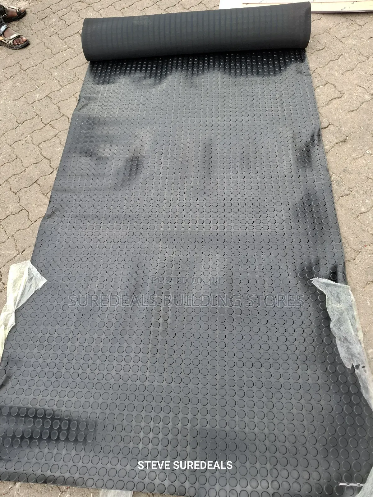 Heavy-Duty Rubber Coin Floor Matting