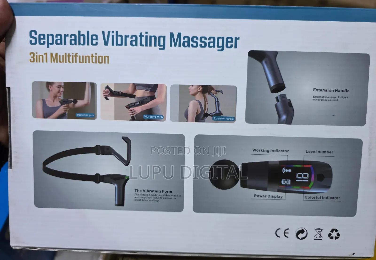 Massager 12 Speeds With 5 Attachments Vibration Belt