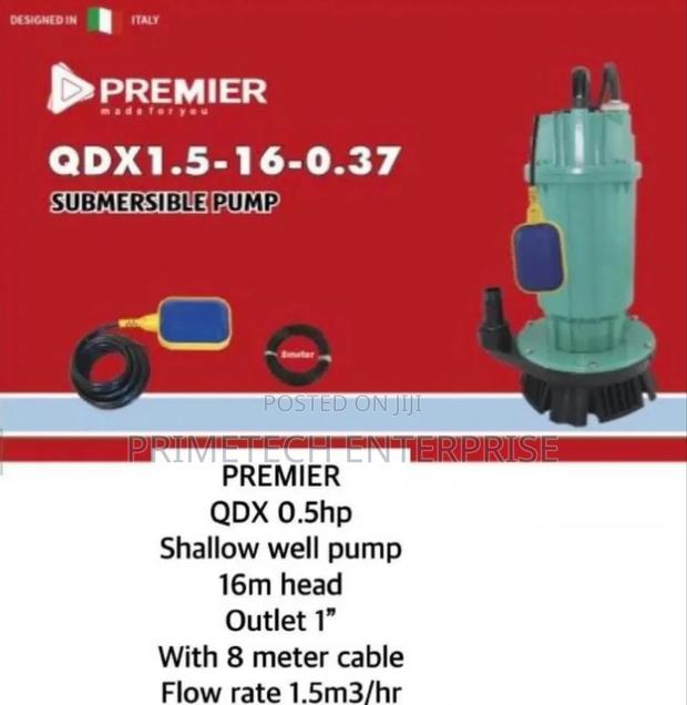 QDX 1.5 Premier Submersible Water Pump 0.5hp