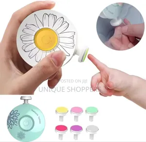 Baby Nail Clippers* Electric Battery Powered Nail File With 6 Heads