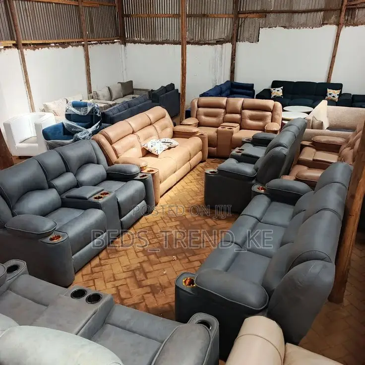 Majestic 5 Seater Semi Recliner Sofa 3,2