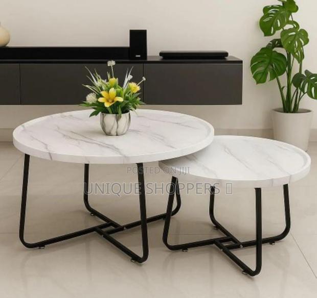 2 in 1 Minimalist Nesting Table 
Non Breakable Wooden Material - thumbnail 3