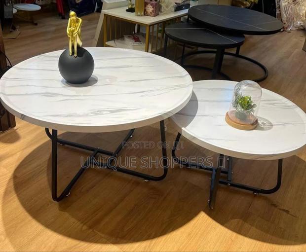 2 in 1 Minimalist Nesting Table 
Non Breakable Wooden Material - thumbnail 5